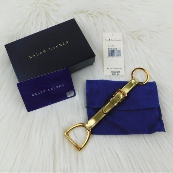 Ralph Lauren Purple Label Accessories - Ralph Lauren Collection Gold Equestrian Keychain